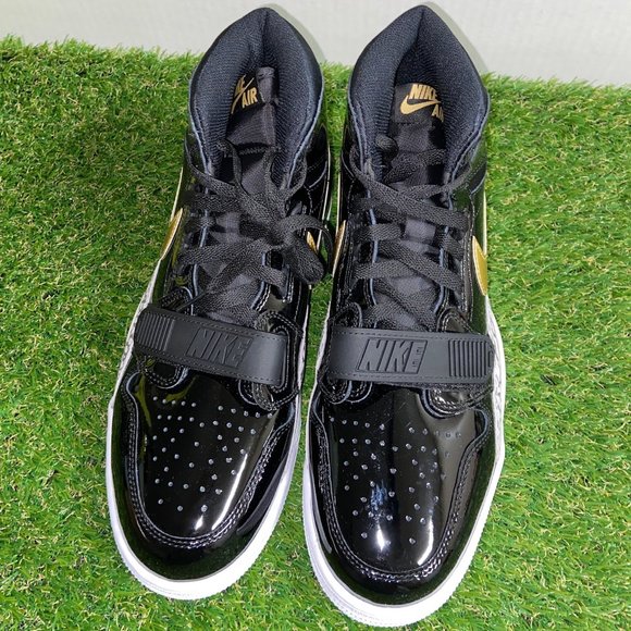 Nike Air Jordan Legacy 312 Patent Leather Black Gold AV3922-007 Men Size NEW main image 6